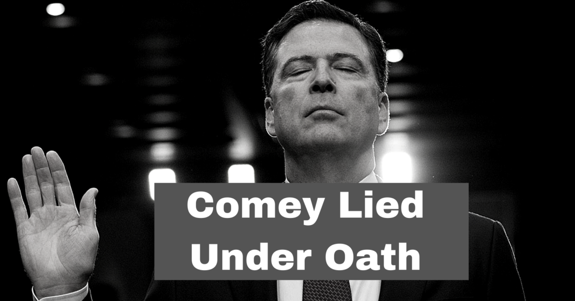FBI Director Comey LIED Under Oath:  He Was Briefed About HRC’s Russiagate Smear Campaign Against Trump