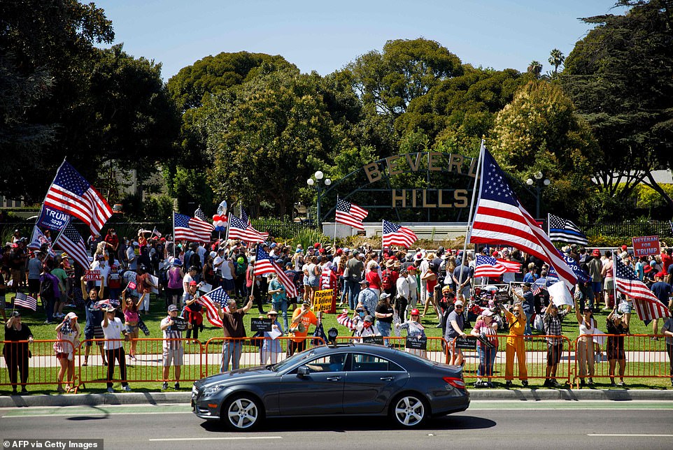 Cardi B. Crashes Beverly Hills Freedom Rally